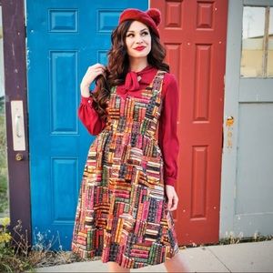 Don't Judge a Book by its Cover Fit & Flare Dress ~retrolicious